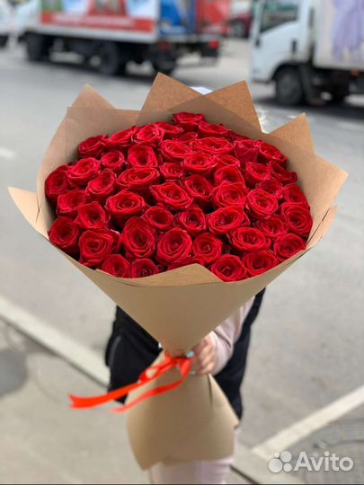 Цветы и букеты розы с бесплатной доставкой 51, 101