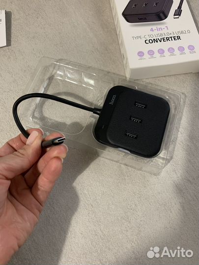 Конвертер с Type C на 3 USB 2.0