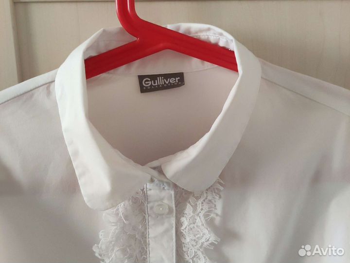 Блузка белая школьная 146