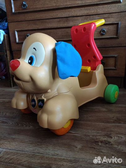 Ходунки каталка собака Fisher price