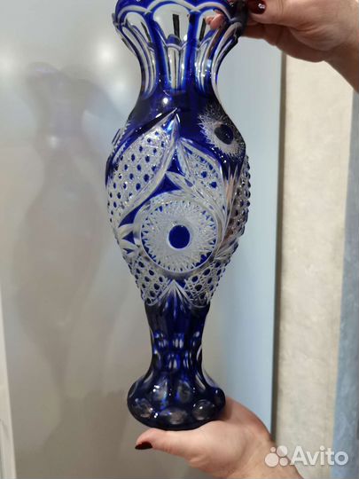 Ваза хрустальная