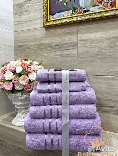 Подарочный набор полотенец, 6шт