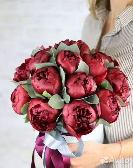 Пионы Букет пионов Доставка цветов