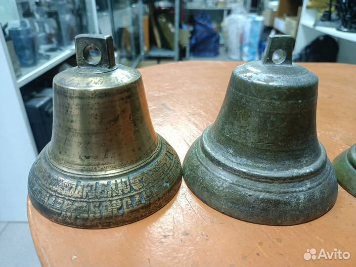 Старинный Колокольчик. Колокол. 6шт. Все разные