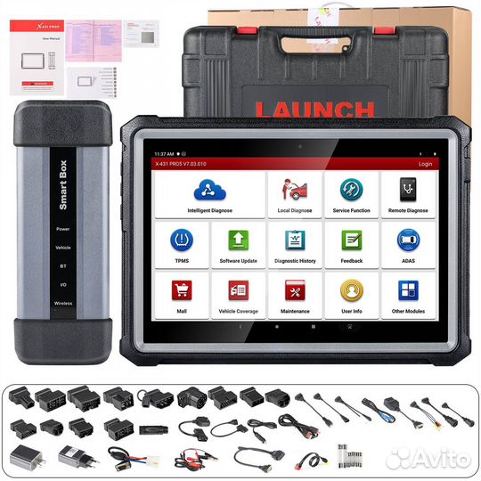 Диагностический сканер Launch x431 Pro immo Elite