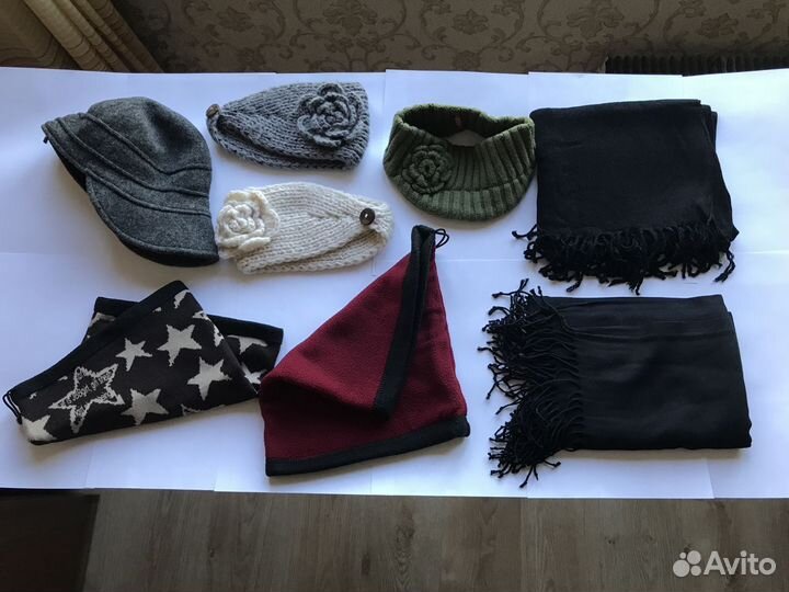 Палантин платок беретка горло воротник