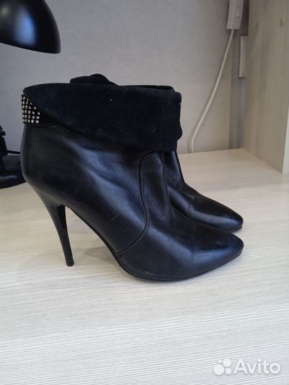 Ботильоны нат кожа