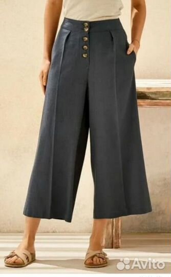 Брюки женские лен кюлоты 2 пары