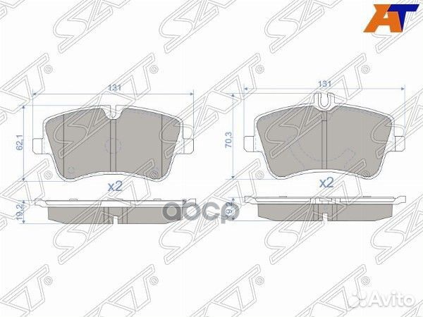 Колодки тормозные перед mercedes CL203/W203/S20