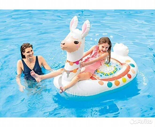 Надувной матрас плот для плавания intex 