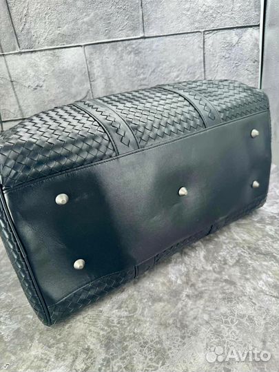 Дорожная кожаная сумка Bottega Veneta