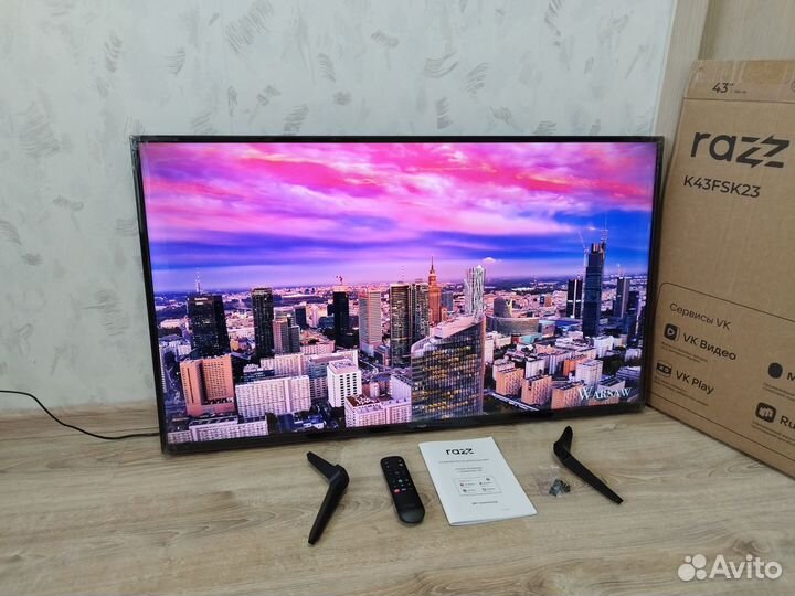 Телевизор новый SMART TV razz 43