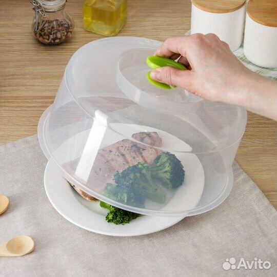 Крышка для свч, d24 см, цвет микс