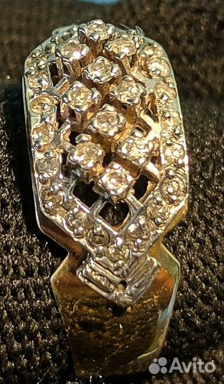 Кольцо СССР с бриллиантами