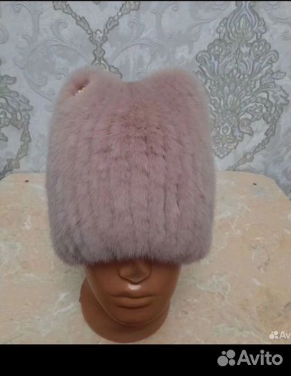 Шапка норковая женская