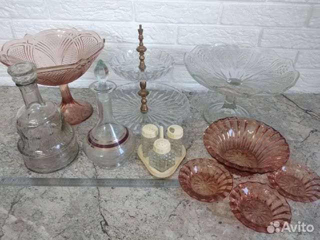 Вазы. Конфетница. Графины времён СССР. Винтаж