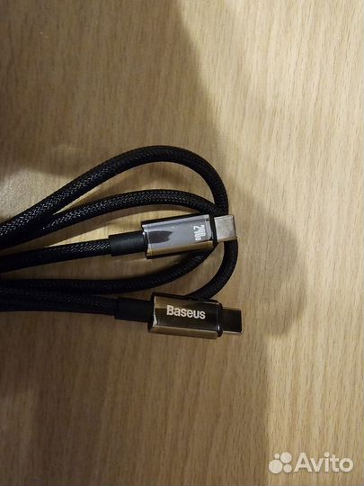 Кабель usb type c 240Вт 1м Baseus