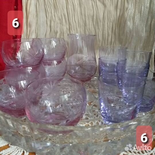 Сиреневое стекло СССР,смотрите все