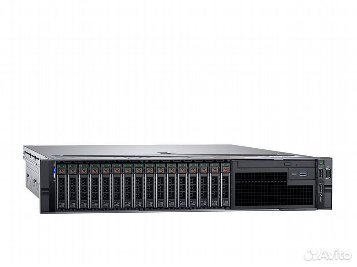 Сервер dell R740 2xGold 6254 10x64GB 2400T 2x750W