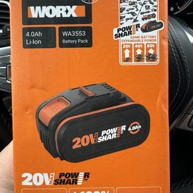 Аккумулятор 20В 4.0 Ач Worx WA3553 оригинал