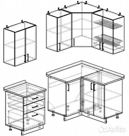 Кухонные модули любых размеров объявление продам