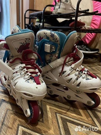 Роликовые коньки детские раздвижные