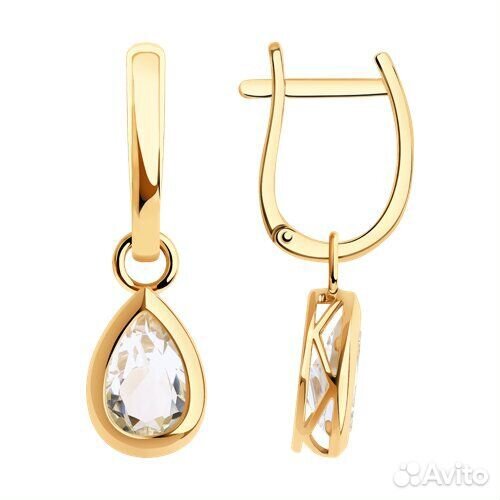 Серьги sokolov из золота, 728229