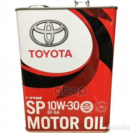 Масло моторное toyota SP 10W-30 4 л. 0888013805