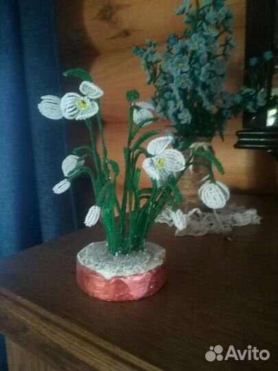 Цветы из бисера