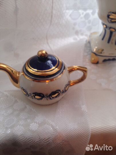 Коллекционный самовар гжель СССР олимпиада 80
