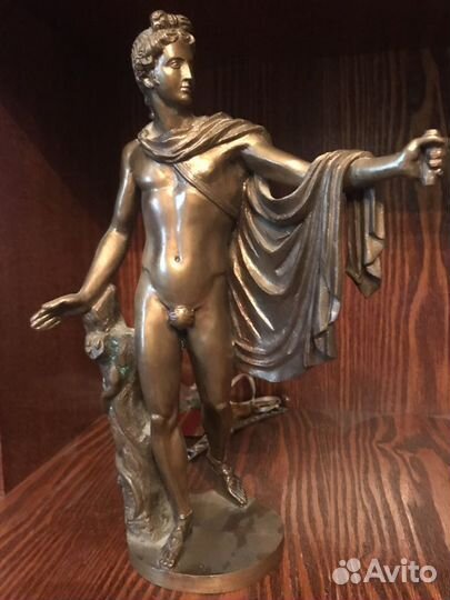 Бронзовая скульптура ватикан Аполлон Бельведерский