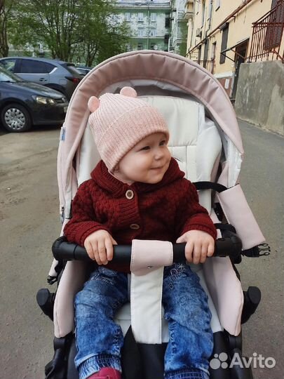 Коляска 2 в 1 эко кожа