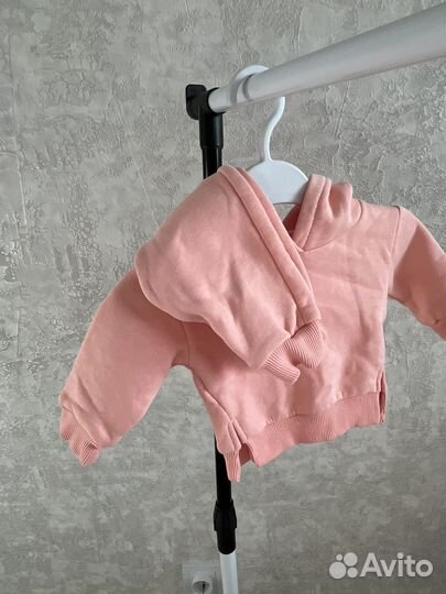 Комплект толстовка и брюки для новорожденной 62см