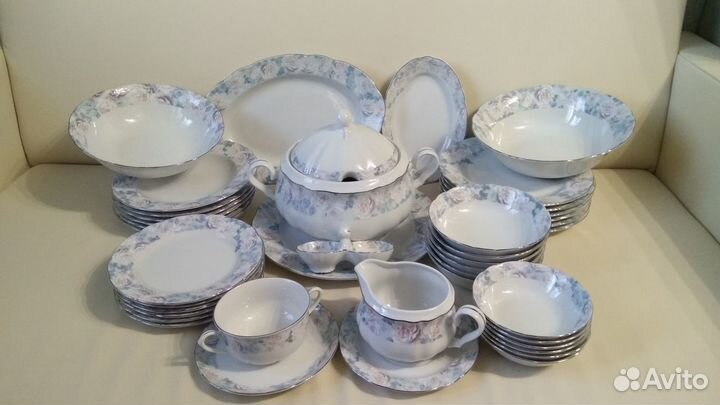 Комплект посуды, фарфор, Thun, Чехия, новый