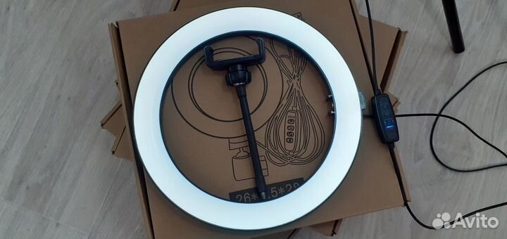 Кольцевая лампа 26см Студийный свет Со штативом