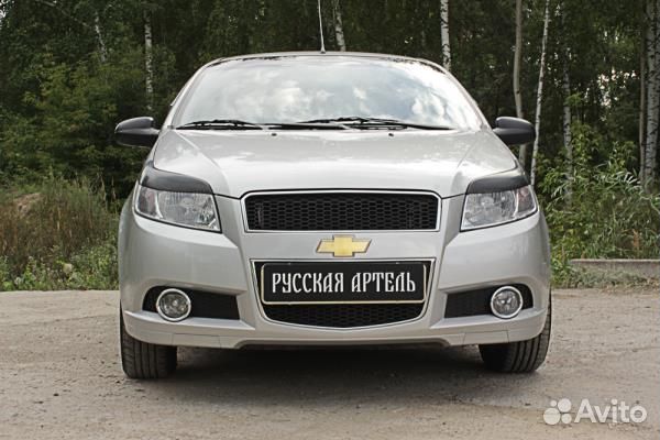 Реснички на фары Chevrolet Aveo Хетчбэк 3-дв