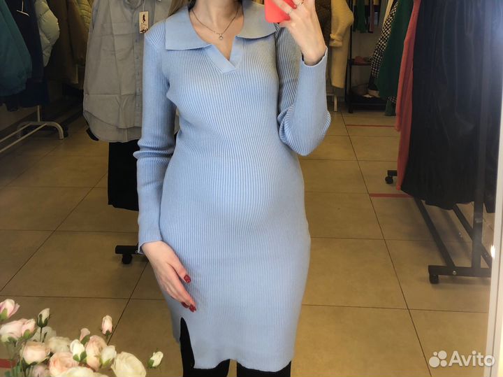 Платье трикотажное женское