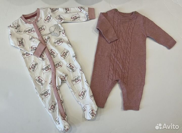 Пакет новых вещей на девочку 56-68