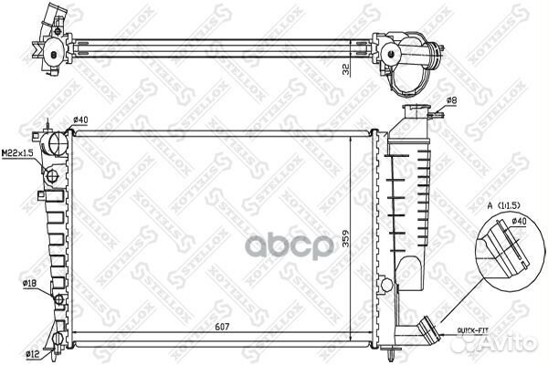 10-25656-SX радиатор системы охлаждения АКПП C