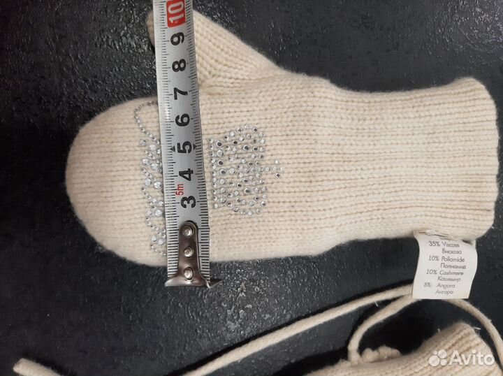 Варежки детские 2 года