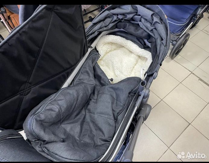 Коляска 2 в 1 Люксмам V 8 (темно серая )