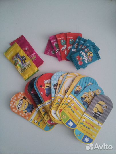 Карточки стикерсы скрепыши