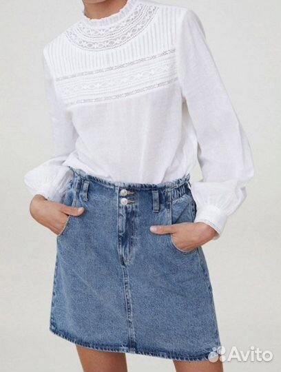 Юбка джинсовая mango S