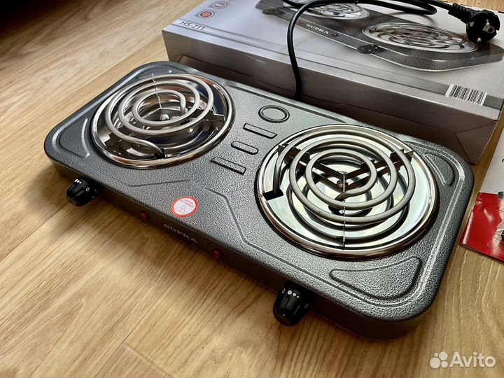 Плита электрическая 2 конфорки supra