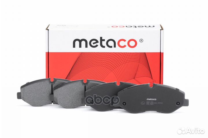 Колодки тормозные передние к-кт '3000-426 metaco