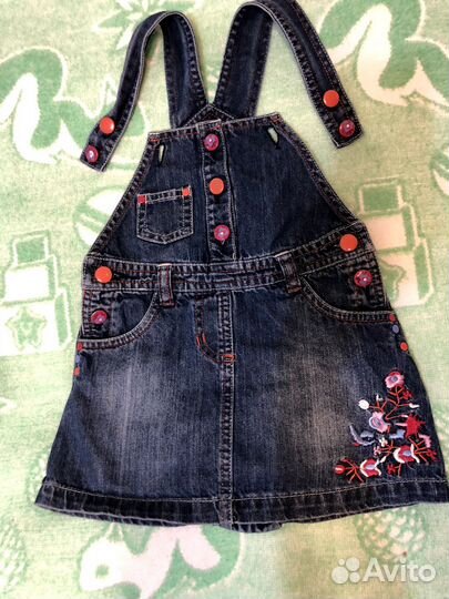 Джинсовый сарафан для девочки