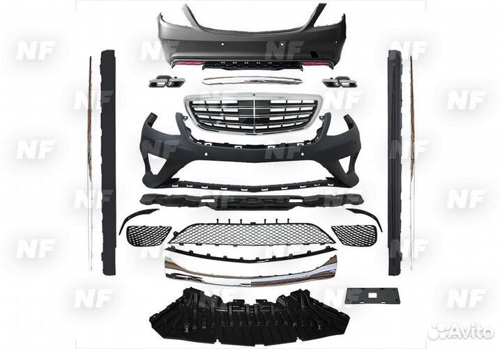 Обвес 63 AMG полный Mercedes S class W222