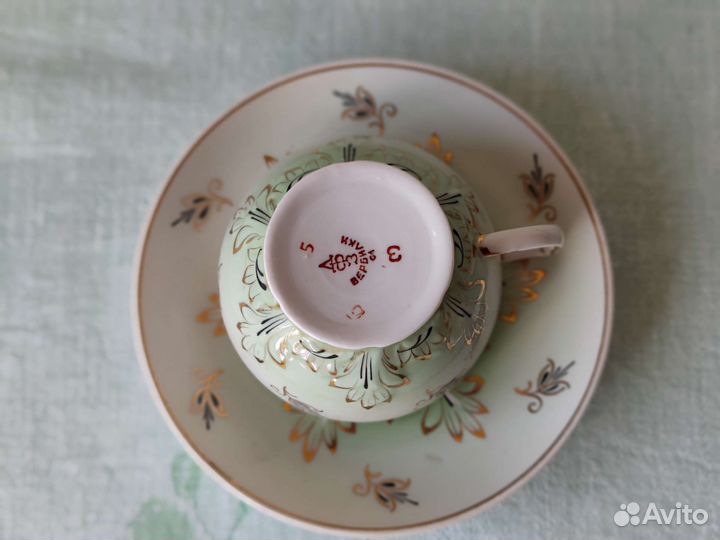 Чашка с блюдцем барбарис