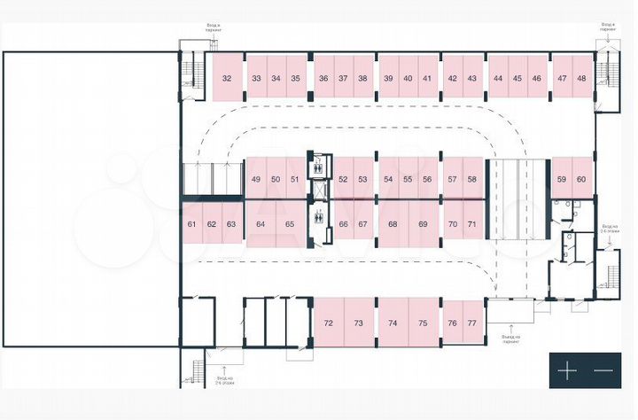 Машиноместо, 14 м²