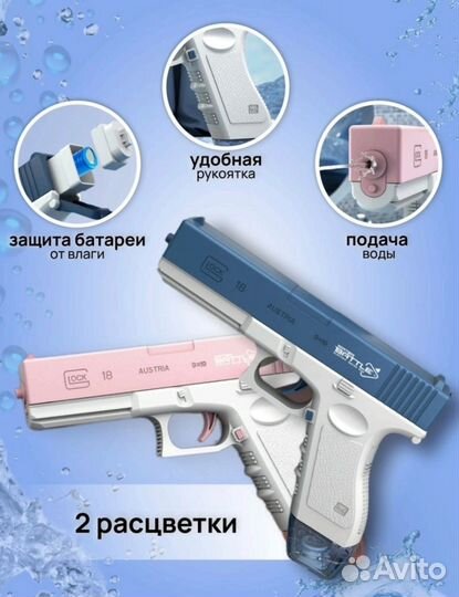 Водный пистолет электрический поз заказ